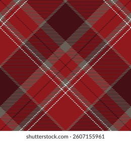 Tartan Plaid Pattern Seamless. Classic Scottish Tartan Design. Traditional Scottish Woven Fabric. Lumberjack Shirt Flannel Textile. Pattern Tile Swatch Included.