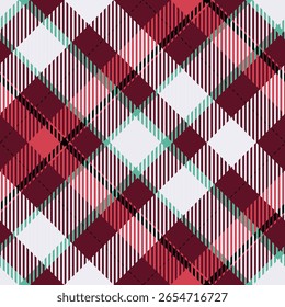 Tartan Plaid Pattern Seamless. Classic Plaid Tartan. Template for Design Ornament. Seamless Fabric Texture. Vector Illustration