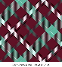 Tartan Jogado Padrão Sem Costura. Tartan Xadrez Clássico. Vetor de ilustração de tartan sem costura definido para lenço, cobertor, outro moderno primavera verão outono inverno tecido de férias impressão.