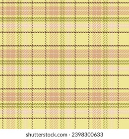 Tartan plaid pattern seamless  green and brown tones. Checkered print background for textiles