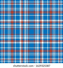Tartan plaid pattern seamless. Print fabric texture. Check vector background.