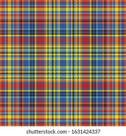 Tartan plaid pattern seamless. Print fabric texture. Check vector background.