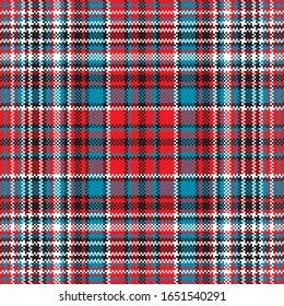 Tartan plaid pattern seamless. Print fabric texture. Check vector background.