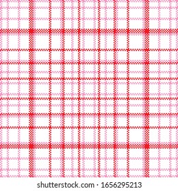 Tartan plaid pattern seamless. Print fabric texture. Check vector background.