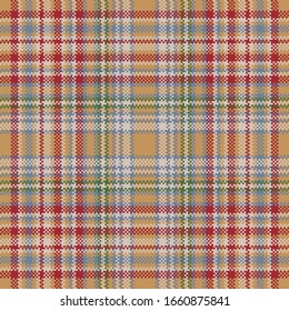 Tartan plaid pattern seamless. Print fabric texture. Check vector background.
