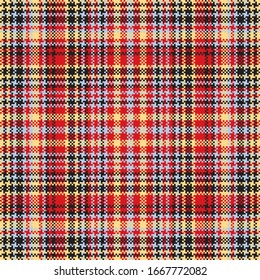 Tartan plaid pattern seamless. Print fabric texture. Check vector background.