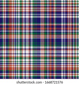 Tartan Gipsmuster nahtlos. Textur drucken. Überprüfen Sie den Hintergrund der Vektorillustration.