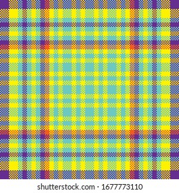 Tartan plaid pattern seamless. Print fabric texture. Check vector background.