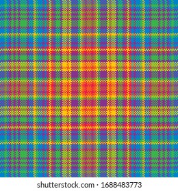 Tartan plaid pattern seamless. Print fabric texture. Check vector background.