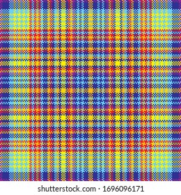 Tartán trenzado patrón sin fisuras. Imprimir textura de tela. Compruebe el fondo del vector.