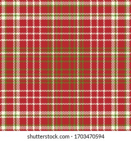 Tartan plaid pattern seamless. Print fabric texture. Check vector background.