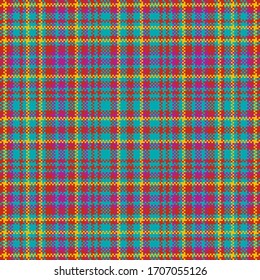 Tartan plaid pattern seamless. Print fabric texture. Check vector background.