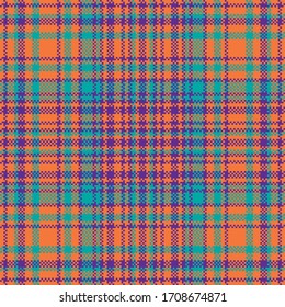 Tartan plaid pattern seamless. Print fabric texture. Check vector background.