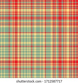 Tartan plaid pattern seamless. Print fabric texture. Check vector background.