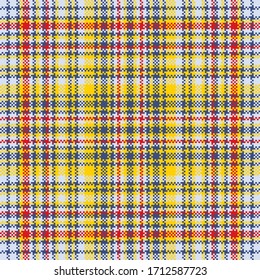 Tartan plaid pattern seamless. Print fabric texture. Check vector background.