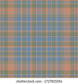 Tartan plaid pattern seamless. Print fabric texture. Check vector background.