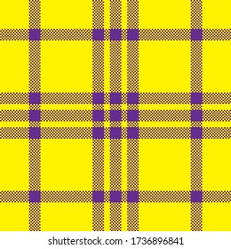 El patrón de estratificación de Tartán no tiene fisuras. Imprimir textura de tela. Comprobar el fondo del vector.