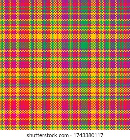 Tartan plaid pattern seamless. Print fabric texture. Check vector background.