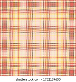 Tartan plaid pattern seamless. Print fabric texture. Check vector background.