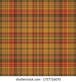 Tartan plaid pattern seamless. Print fabric texture. Check vector background.