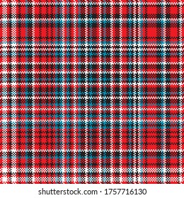 Tartan plaid pattern seamless. Print fabric texture. Check vector background.