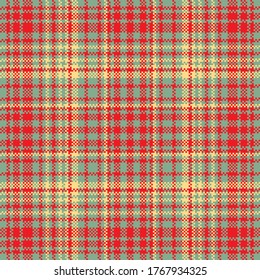 Tartan plaid pattern seamless. Print fabric texture. Check vector background.