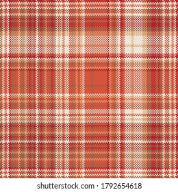Tartan plaid pattern seamless. Print fabric texture. Check vector background.