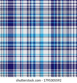 Tartan Gipsmuster nahtlos. Textur drucken. Überprüfen Sie den Vektorhintergrund.
