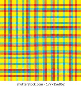 Tartan plaid pattern seamless. Print fabric texture. Check vector background.