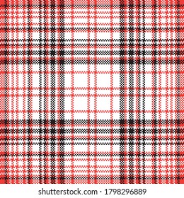 Tartan plaid pattern seamless. Print fabric texture. Check vector background.