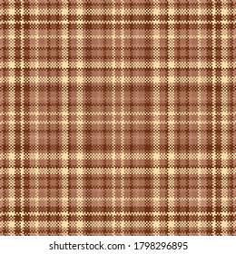 Tartan Gipsmuster nahtlos. Textur drucken. Überprüfen Sie den Vektorhintergrund.