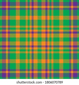 Tartan Gipsmuster nahtlos. Textur drucken. Überprüfen Sie den Vektorhintergrund.