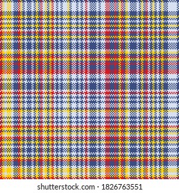 Tartan plaid pattern seamless. Print fabric texture. Check vector background.