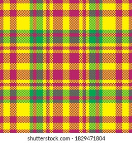 Tartan plaid pattern seamless. Print fabric texture. Check vector background.