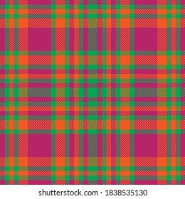 Tartan plaid pattern seamless. Print fabric texture. Check vector background.