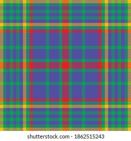 Tartan plaid pattern seamless. Print fabric texture. Check vector background.