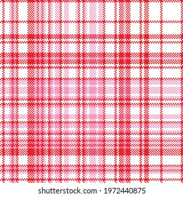 Tartan plaid pattern seamless. Print fabric texture. Check vector background.