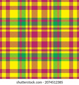 Tartan plaid pattern seamless. Print fabric texture. Check vector background.