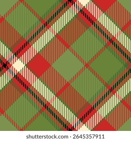 Tartan Jogado Padrão Sem Costura. Tartan escocês padrão sem emenda. Camiseta Flanela Tartan Padrões. Ilustração de vetor de azulejos na moda para papéis de parede.
