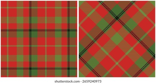 Tartan Plaid Pattern Seamless. Scottish Tartan Seamless Pattern. Template for Design Ornament. Seamless Fabric Texture. Vector Illustration