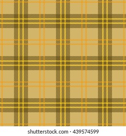 Tartan or plaid pattern. Seamless tartan texture. Vector background.