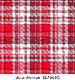 Tartan, plaid pattern seamless vector illustration. Checkered texture for clothing fabric prints, web design, home textile.