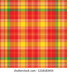 Tartan, plaid pattern seamless vector illustration. Checkered texture for clothing fabric prints, web design, home textile.