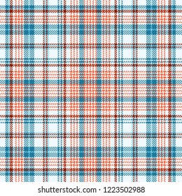 Tartan, plaid pattern seamless vector illustration. Checkered texture for clothing fabric prints, web design, home textile.
