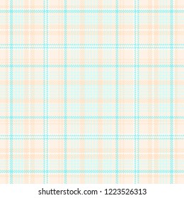 Tartan, plaid pattern seamless vector illustration. Checkered texture for clothing fabric prints, web design, home textile.