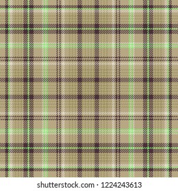 Tartan, plaid pattern seamless vector illustration. Checkered texture for clothing fabric prints, web design, home textile.