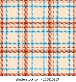 Tartan, plaid pattern seamless vector illustration. Checkered texture for clothing fabric prints, web design, home textile.
