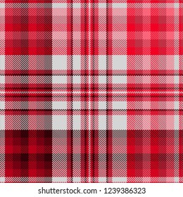 Tartan, flaches Muster, nahtlose Vektorgrafik. Geprüfte Textur für Stoffabdrücke, Webdesign, Heimtextilien.