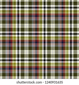 Tartan, plaid pattern seamless vector illustration. Checkered texture for clothing fabric prints, web design, home textile.