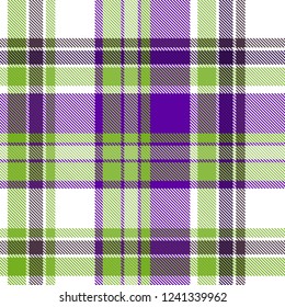 Tartan, plaid pattern seamless vector illustration. Checkered texture for clothing fabric prints, web design, home textile.